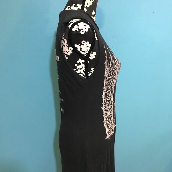 HTF Urban Outfitters Black Maxi Poem Dress by Truly Madly Deeply Size Small RARE - Picture 6 of 12